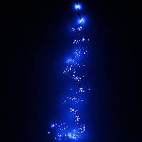 Рождественская Гирлянда светодиодная для украшения дома Конский хвост Пучок роса 500 LED 5м 10 нитей синий