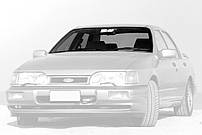 Лобове скло Ford Sierra II (1987-1993) /Форд Сієра
