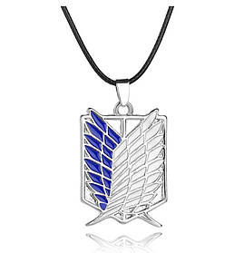Кулон Атака Титанів Синьо-Срібний Attack on Titan Cosplay Anime Keychain | Косплей Підвіска Розвідкорпусу
