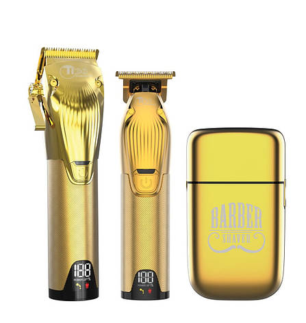 Професійний набір Tico Expert Gold Premium (Машинка + тример + шейвер), фото 1