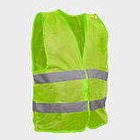 Жилет сигнальний зелений XXL (62*70 см) INTERTOOL SP-2025, фото 2