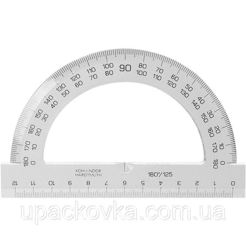 Транспортир прозорий 180°/125 мм KOH-I-NOOR