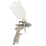 Пневматичний фарборозпилювач LVMP MINI, верхній пластиковий бачок INTERTOOL PT-0129, фото 3