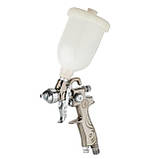 Пневматичний фарборозпилювач LVMP MINI, верхній пластиковий бачок INTERTOOL PT-0129, фото 8