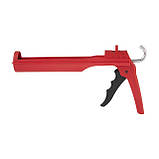 Пістолет для видавлювання силікону, посилений пластик INTERTOOL HT-0027, фото 3