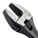 Ключ розвідний 150мм, Cr-V, чорний, фосфатований, з полірованої головкою INTERTOOL XT-0056, фото 5