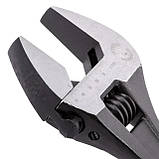 Ключ розвідний 380мм, Cr-V, чорний, фосфатований. INTERTOOL XT-0065, фото 5