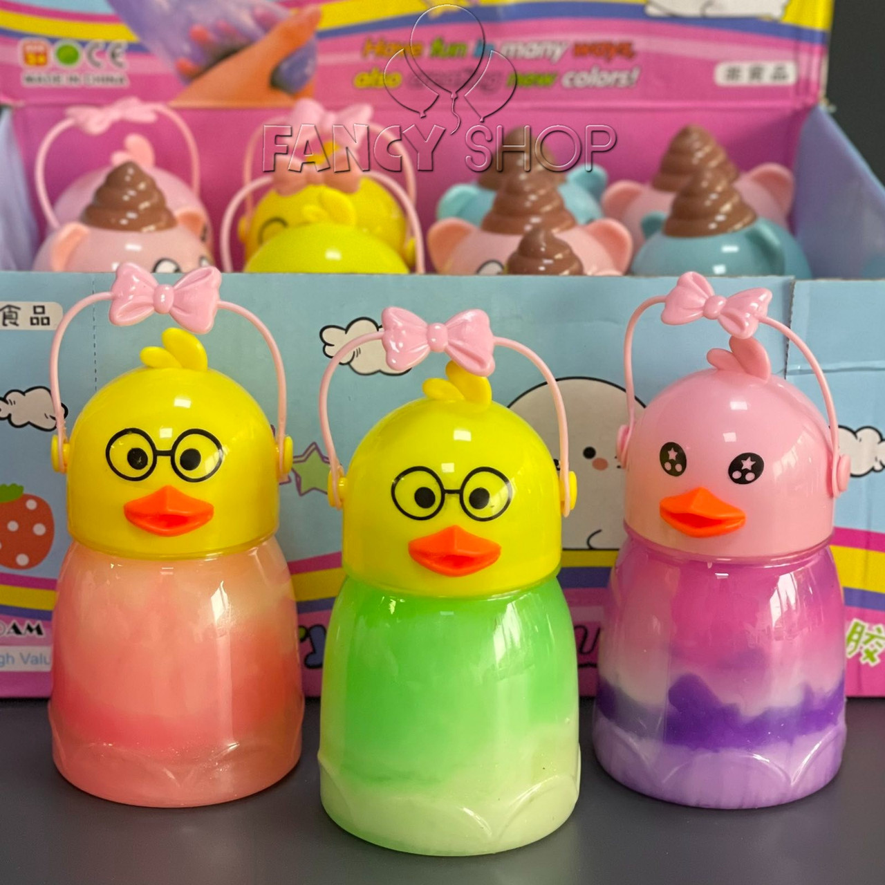 Іграшка слайм "Качка", мікс, Слайм - лизуны "Утка", фото 1