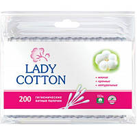 Ватные палочки Lady Cotton в полиэтиленовом пакете 200 штук