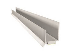 Профіль примикання ПВХ J-тип торцювальний для гіпсокартону 2,5 метра