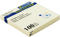 Блок бумаги для заметок с клейким слоем Buromax 76х76 мм 100 л желтый