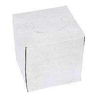Салфетки косметические без рисунка куб 20х20 см белые двухслойные V-сложения 100 штук