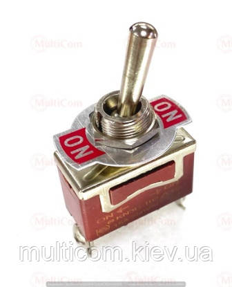11-13-012. Тумблер Daier KN3C-102P, 3Pin, ON-ON, 15A-250V, гвинтовий затиск, фото 1
