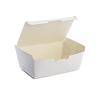 Упаковка коробка для суши большая 196х80х115 мм белая 25 штук/уп