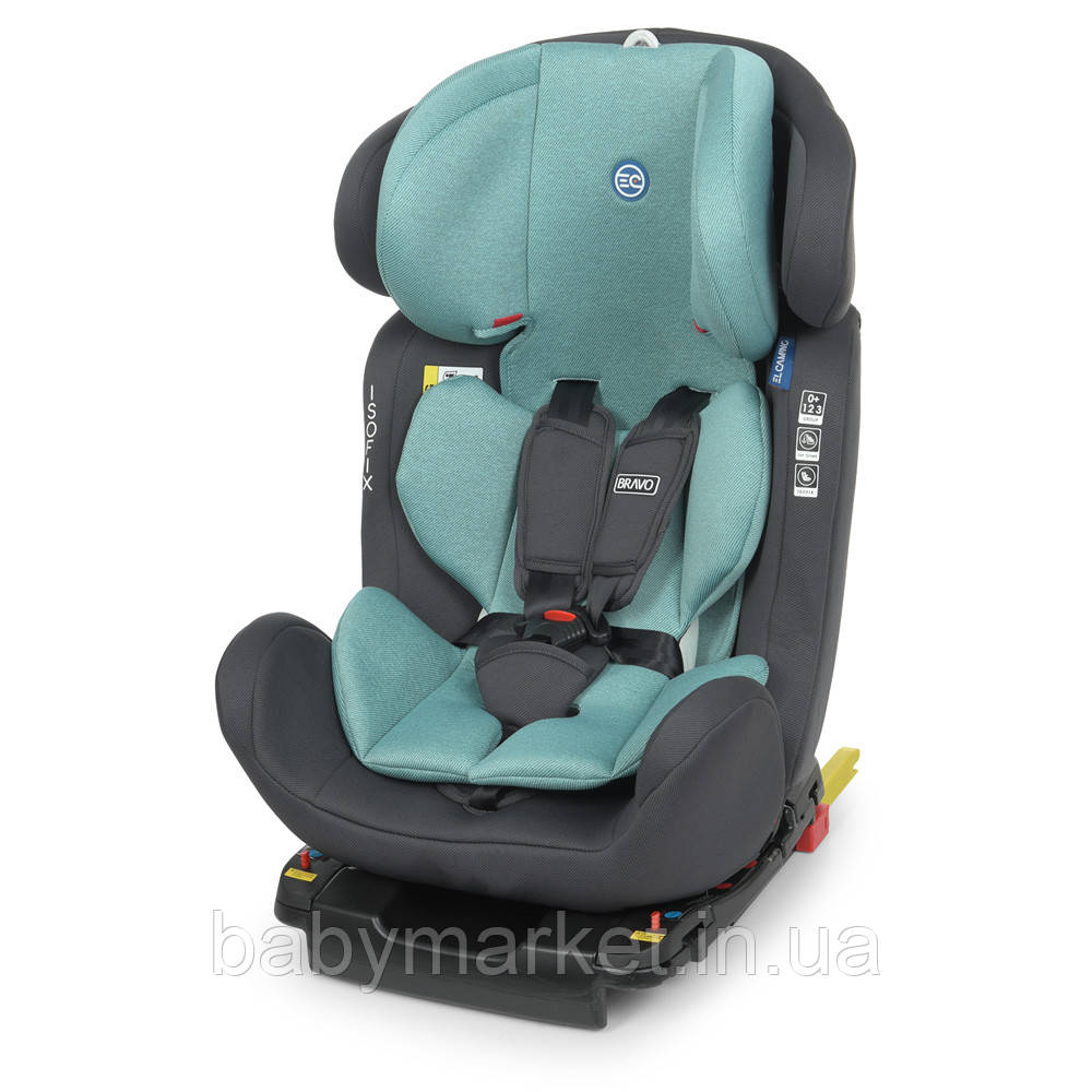Автокрісло El Camino (0-36кг) ME 1041 BRAVO ISOFIX (royal turquoise), фото 1