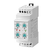 Реле контролю напруги 3-фазне без контролю послідовності фаз, з контролем нуля