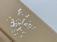 Конфетті для декору нігтів сніжинка біла
