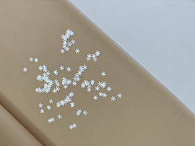 Конфетті для декору нігтів сніжинка біла