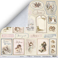 Лист двусторонней бумаги 30x30 от Scrapmir Карточки из коллекции Shabby Winter