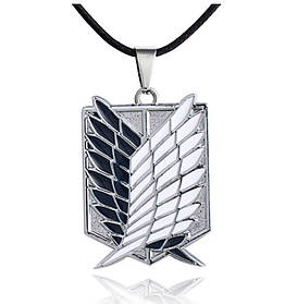Кулон Атака Титанів Чорно-Срібний Attack on Titan Cosplay Anime Keychain | Косплей Підвіска Розвідкорпусу