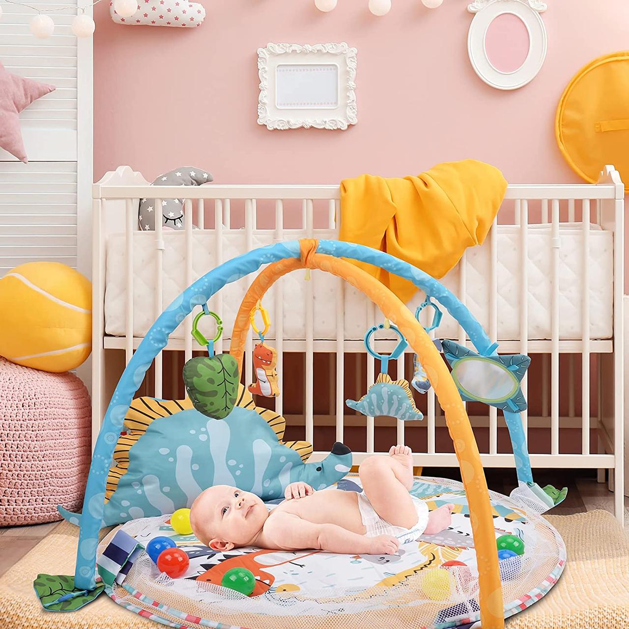 Дитячий ігровий килимок-манеж 3 в 1 Meying "Baby Blanket",для новонароджених з подушкою