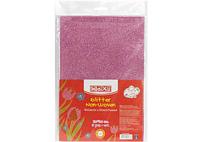 Флізелін А4 "Maxi" рожевий з блискітками №MX61879(5)