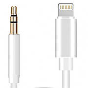 Аудіо кабель (перехідник) для Apple iPhone Lightning to 3,5 mm AUX Audio MH025