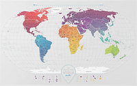 Скретч карта світу "Travel Map Air World" 96х60см в тубусі/Dream&Do/