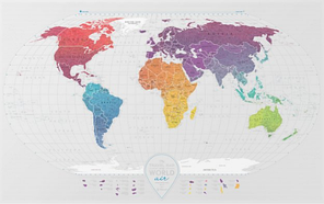 Скретч карта світу "Travel Map Air World" 96х60см в тубусі/Dream&Do/