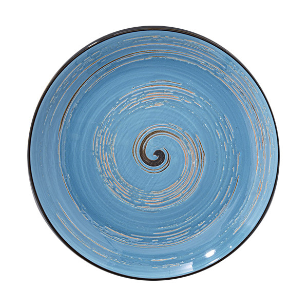 Тарілка керам. "Spiral Blue" 23см №WL-669613/6131/Wilmax/(3)(24)