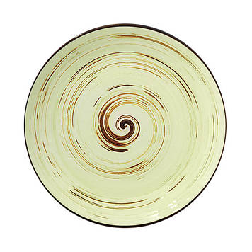 Тарілка керам. "Spiral Pistachio" круг. 23см №WL-669113/1136/Wilmax/(3)(24)