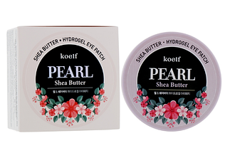 Гідрогелеві патчі під очі Koelf Pearl & Shea Butter з перлами й олією ши, 60 шт.