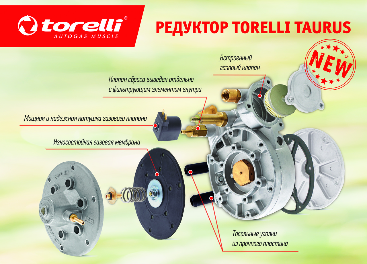 Газовый редуктор ГБО 4-го поколения Torelli Taurus - фото 2 - id-p58437589