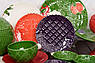 Тарілка десертна керамічна у вигляді ялинкової іграшки "Новорічний диво" Bordallo, фото 7