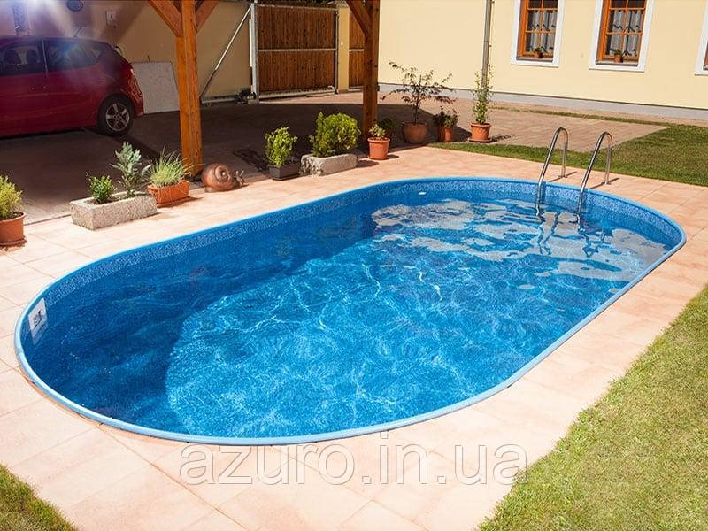 Збірний басейн овальний IBIZA POOL 3,2 х 5,25 х 1,5 метра стаціонарний