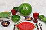Супниця з кераміки в зеленому кольорі "Новорічне диво" Bordallo, фото 2