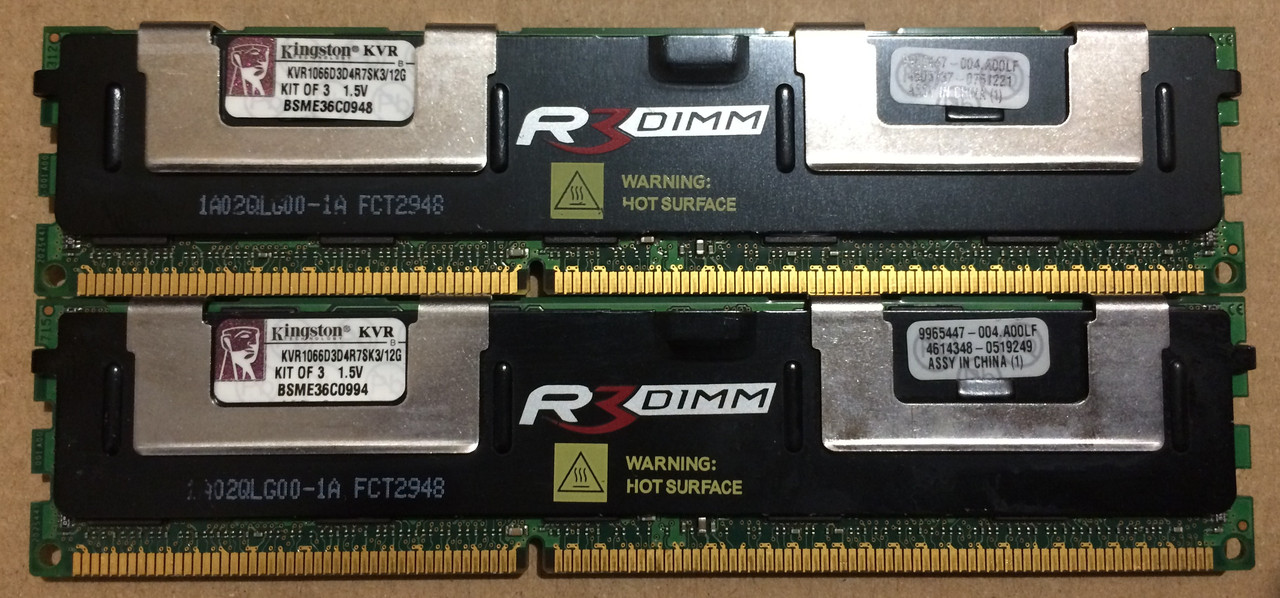 8GB 2*4GB DDR3 1066MHz Kingston 8500R PC3 REG ECC RAM Серверна оперативна пам'ять