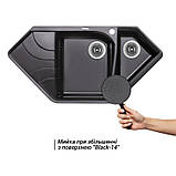 Гранітна кухонна мийка Lidz (BLM-14) 1000x500/225 чорна 10050, фото 2