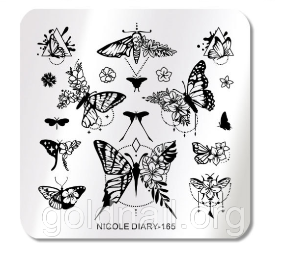 Пластина для стемпинга Nicole diary-165