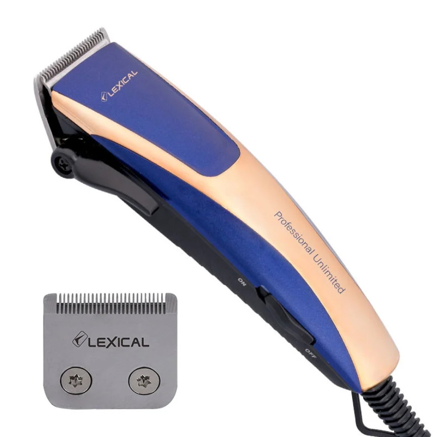 Машинка для стрижки волосся провідна Lexical LHC-5606 7W | Тример для голови та бороди