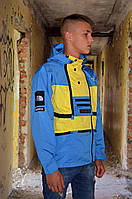 Куртка Supreme The North Face SteepTech Yellow/Blue парка суприм зе норт фейс желтый/синий