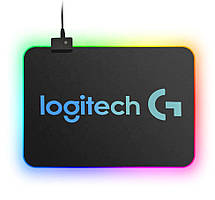 Ігрова поверхня (килимок для миші) Logitech Rasure RS-02 з підвітканням RGB (345x255x3 мм) (96461)