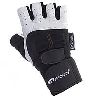 Спортивные перчатки Spokey Guanto белые с черным L