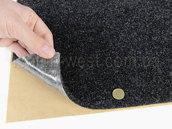 Ковролін самоклейка автомобільний графіт, товщина 5мм, щільність 550г/м2, (лист 168х100см) Польша