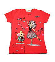 Красива футболка для дівчинки "Tik-tok" (від 5 до 8 років) - арт.1447607371