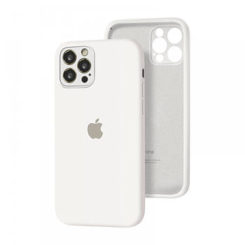 Чохол Silicone Full case Camera Protective для IPhone 13 Pro White (22) білий