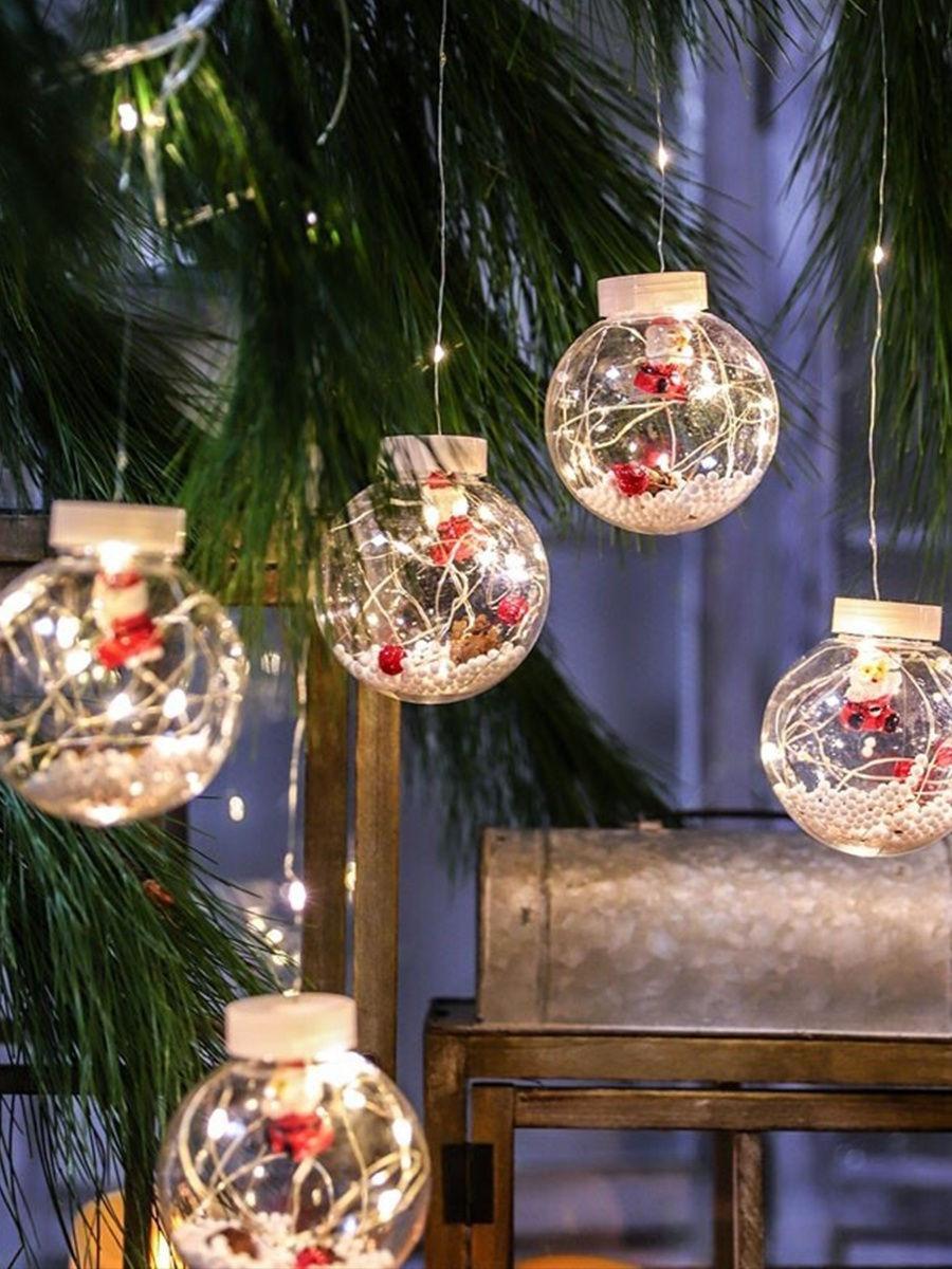 Xmas гірлянда з Дідом морозом 200LM-1 Copper curtain wall lamp Мультицветная 3M * 1.5 M