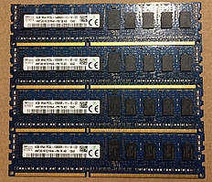 16GB 4*4GB DDR3L 1600MHz Hynix 12800R PC3L REG ECC RAM Серверна оперативна пам'ять