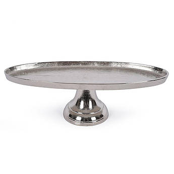 Фруктівниця овальної форми з алюмінію на ніжці Gros Exner