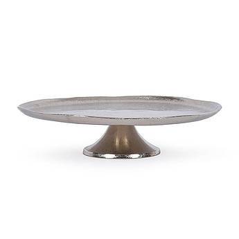 Кругла тортівниця на ніжці з рельєфним бортиком Gros